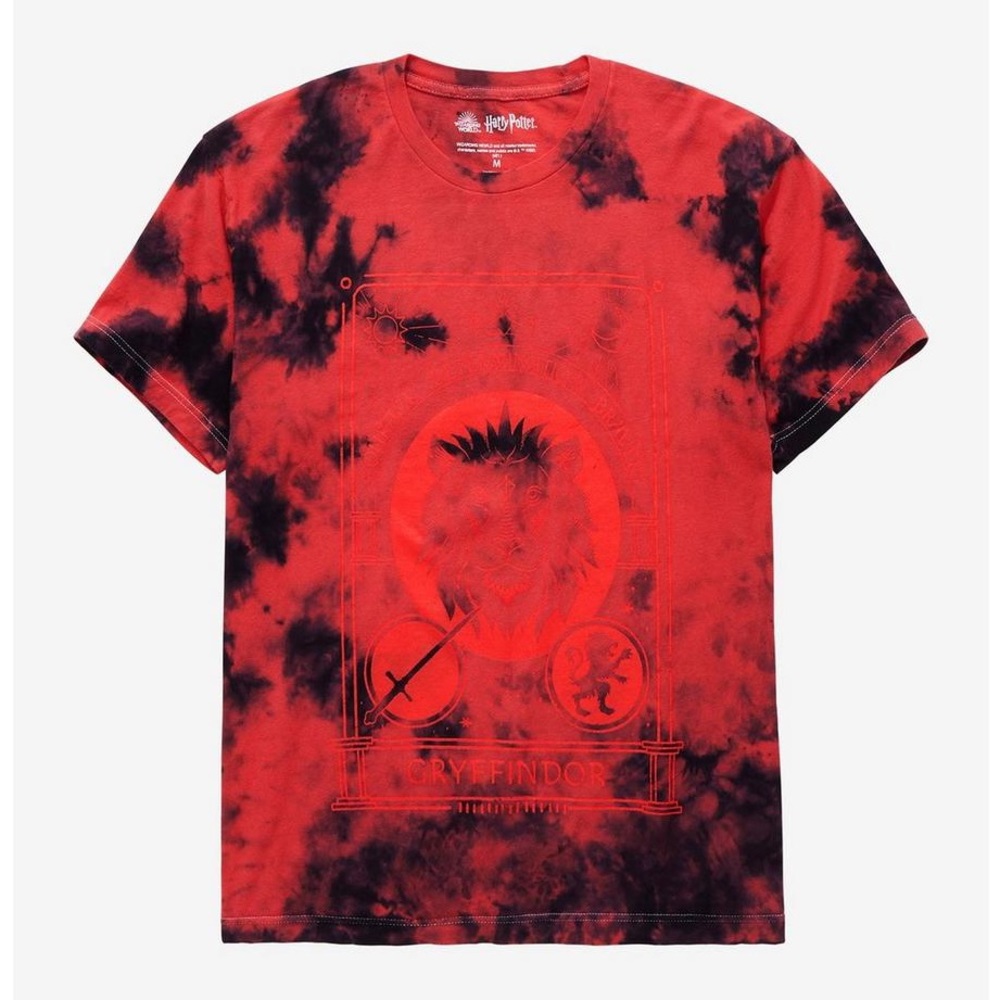 Harry Potter Gryffindor House Tarot Tie-Dye T-Shirt